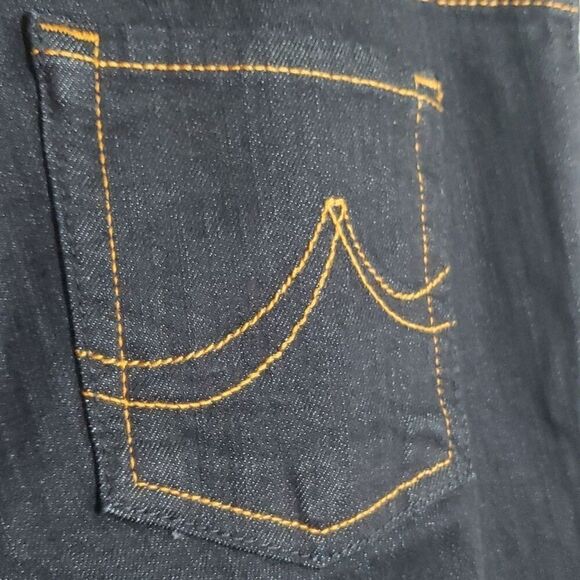 Forever 21 Y2k jeans women's size 27 size 4 US low rise dark jean Made In USA - Picture 8 of 15